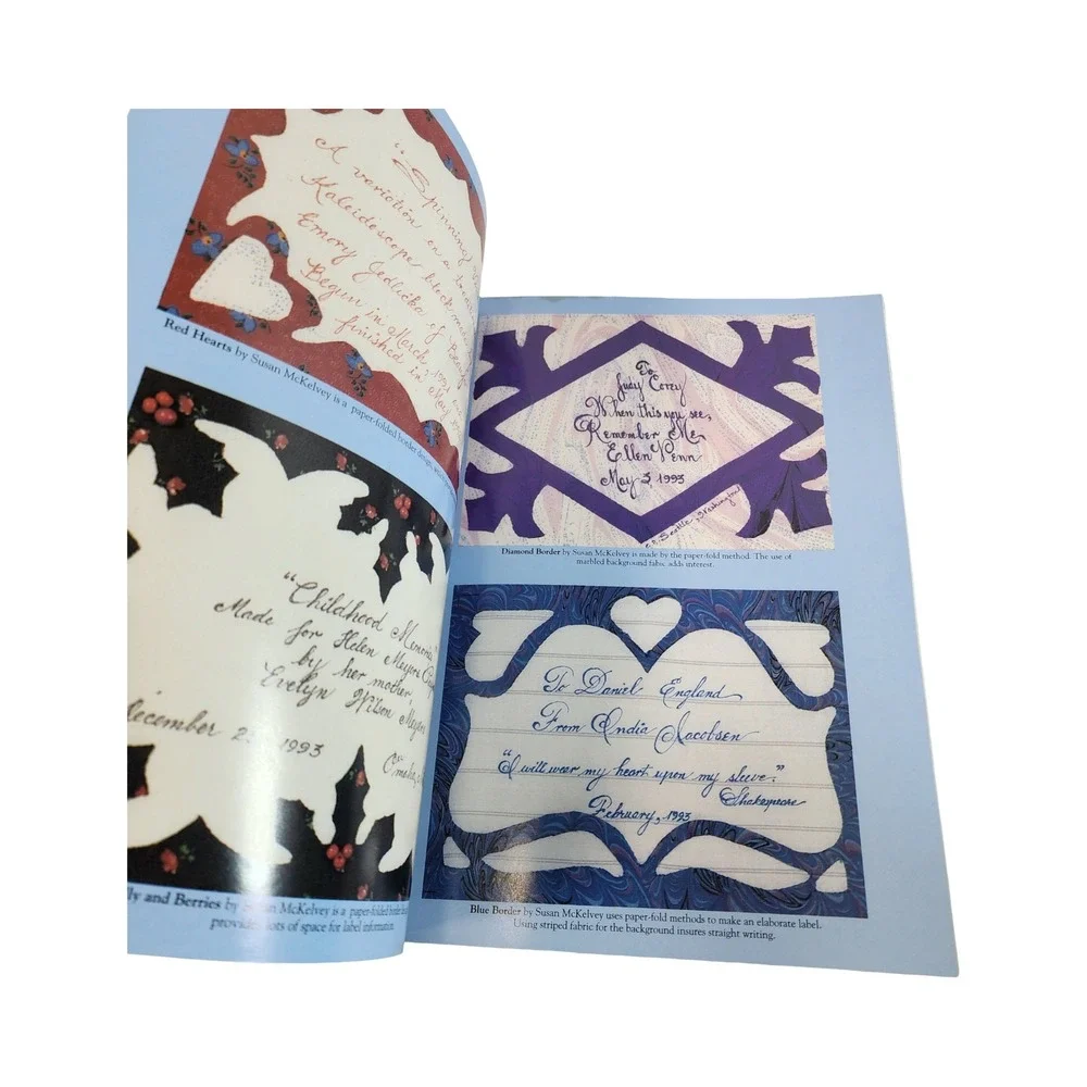 A Treasury of‎ Quilt Labels Susan McKelvey Softcover Book 1993 C&T Publishing